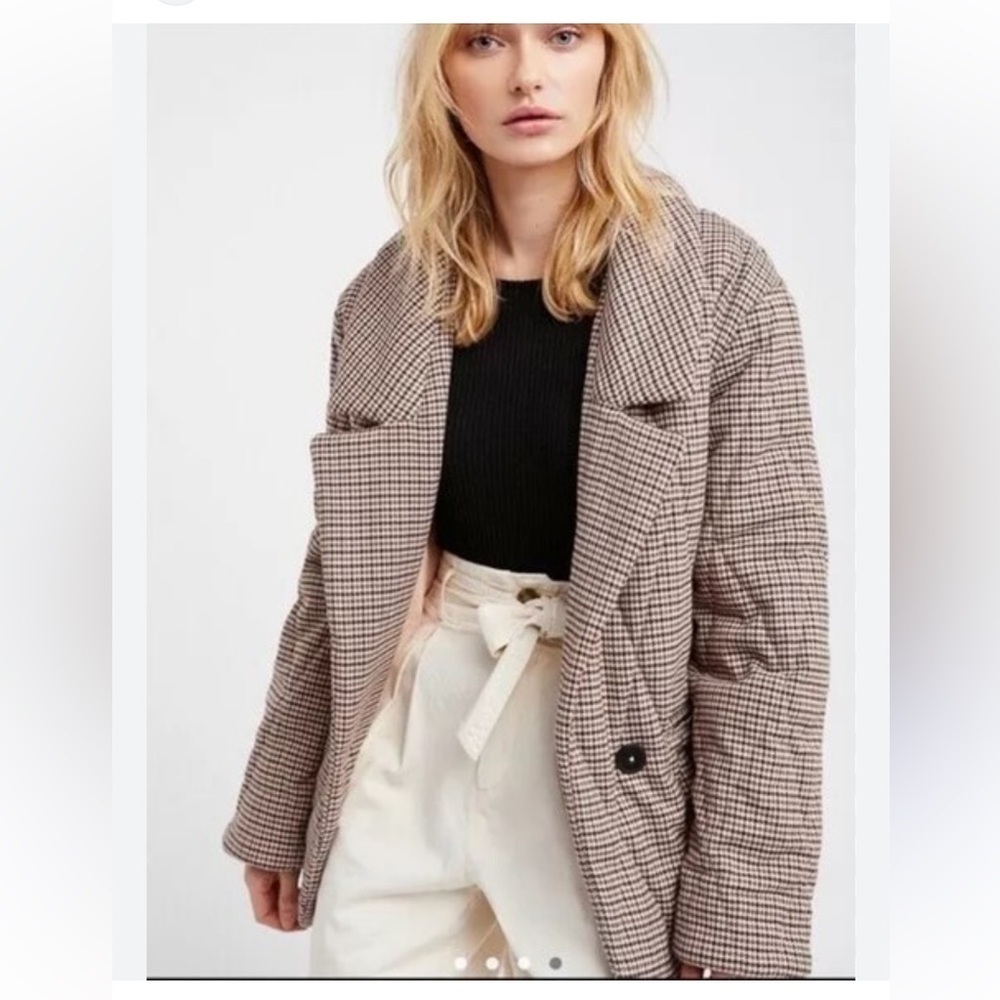Freeโ People Tawny Oversized Plaid Puffer Women's Jacket